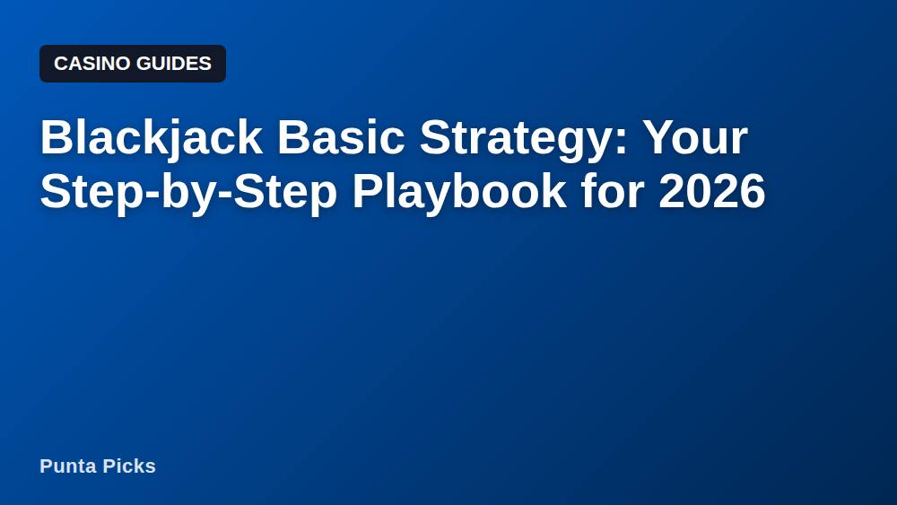 Blackjack Basic Strategy: Your Step-by-Step Playbook for 2026