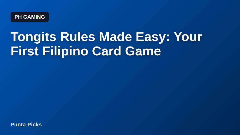 Tongits Rules Made Easy: Your First Filipino Card Game
